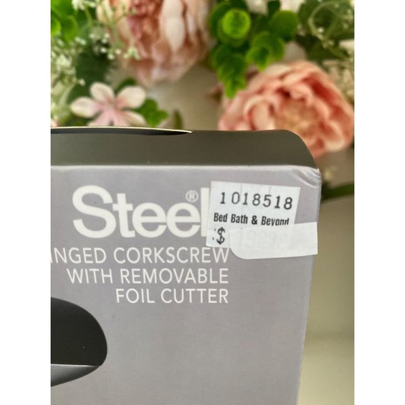 OXO Steel Winged Corkscrew w Removable Foil Cutter From Bed Bath and Beyond NIB - Picture 2 of 11